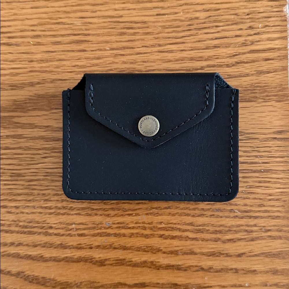 Portland Leather Black Card Holder